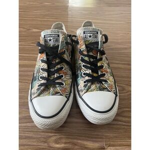 Converse All Star Chuck Taylor Womens Sz 8 Shoes Colorful Floral Low Sneakers